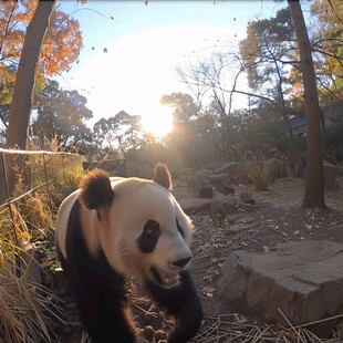 自拍大熊猫