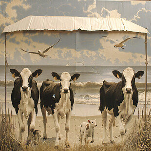 乳牛装饰画