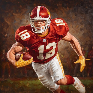 b美国足球运动员