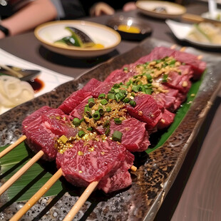 日餐生食牛肉