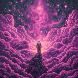 粉红色的超现实世界