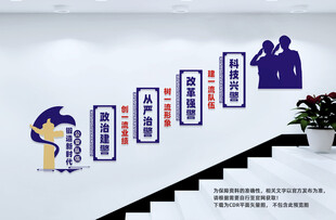 警营楼梯文化墙