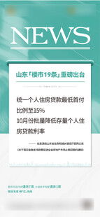 地产政策海报