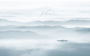 山水画群山
