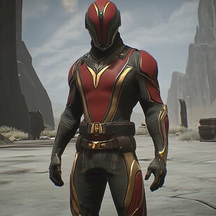 蒙面超人双手叉腰