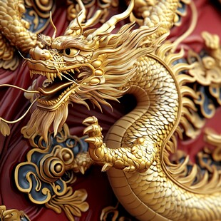 高清浮雕龙