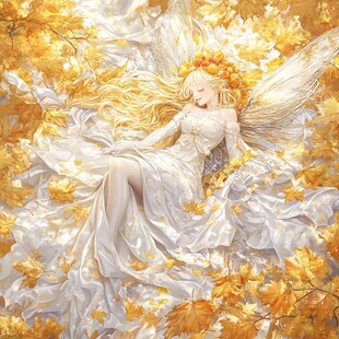 唯美小天使插画