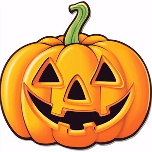 万圣节南瓜灯头像