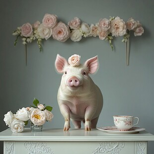 3d猪年壁画