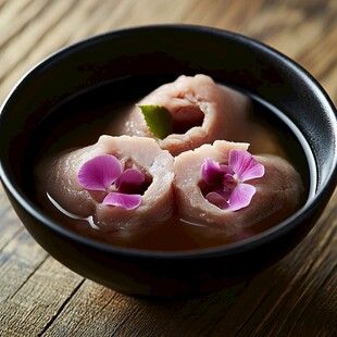 滋补牛鞭花美食