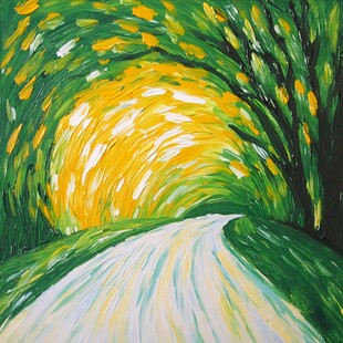 欧式装饰画时光隧道