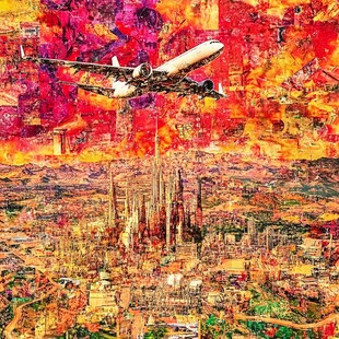 高空俯瞰装饰画