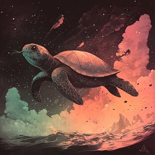 海龟原创插画