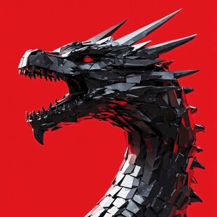 龙元素立体图案