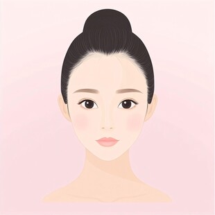 美颜插画