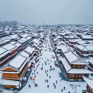 定鼎门雪景