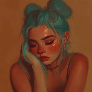 厚涂少女