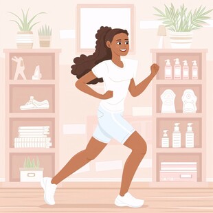 健身房健身插画体育