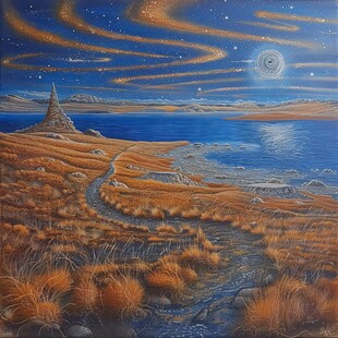 星空系列油画展