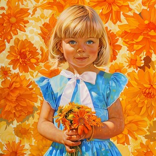 魅力金娃娃装饰画艺术