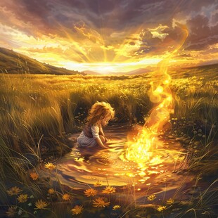 梦幻风景女孩