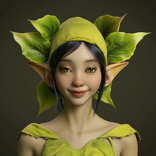 小绿叶女精灵