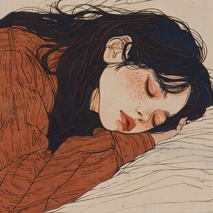 高级感女插画