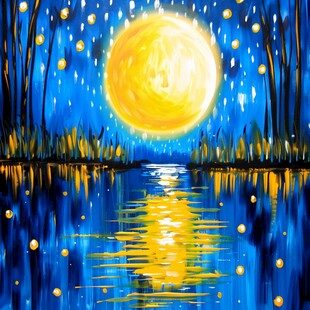 星月河幻想插画