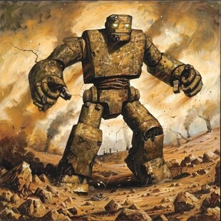 油画机器人素材