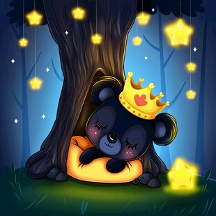 原创小棕熊卡通