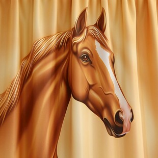 3d浮雕马装饰画