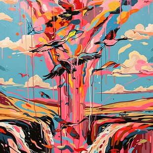 抽象炫酷艺术图腾意境