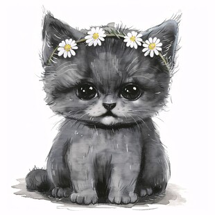 小猫咪插画