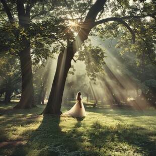 阳光森林婚纱照