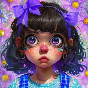 小女孩儿插