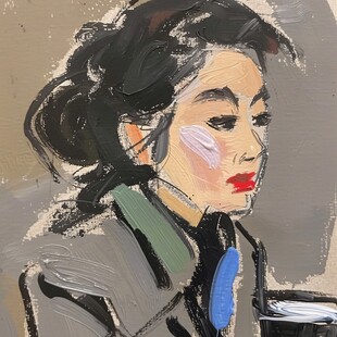 丙烯画人物