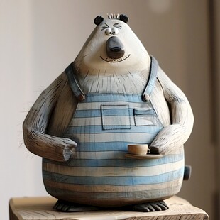 胖熊玩偶公仔设计