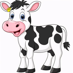 卡通奶牛图片