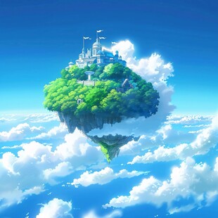浮游岛天空之城