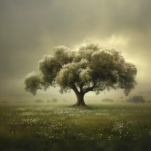 神秘梦幻的大树