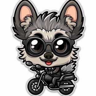 卡通小浣熊形象