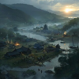 古风场景概念图