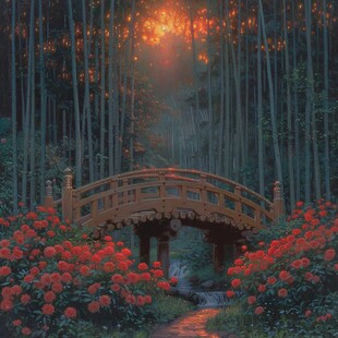 串月桥插画
