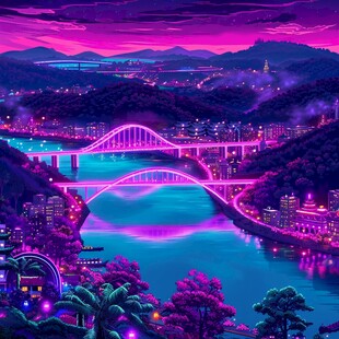 横琴插画