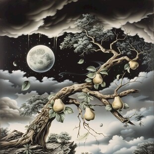 梦幻夜晚立体画