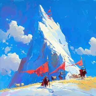 雪山原画