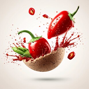 创意海报辣椒