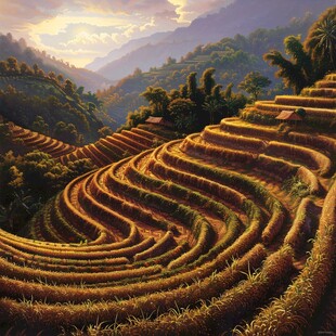 梯田图片素材下载
