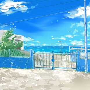 动漫海边