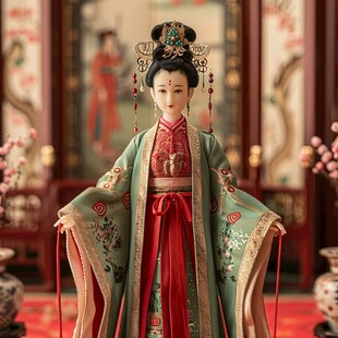 宋真宗李皇后礼服泥塑